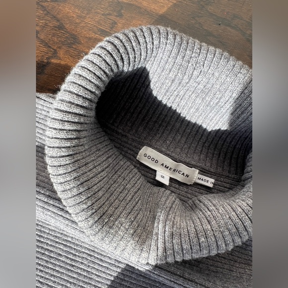 GOOD AMERICAN Forever cropped ribbed-knit turtleneck sweater - Picture 8 of 9